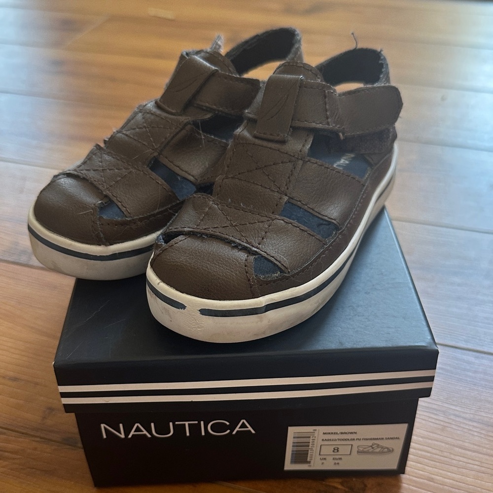 Nautica Brown Kids Shoes boys 8 toddler